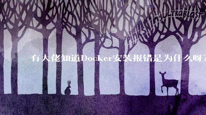 有大佬知道Docker安装报错是为什么呀？