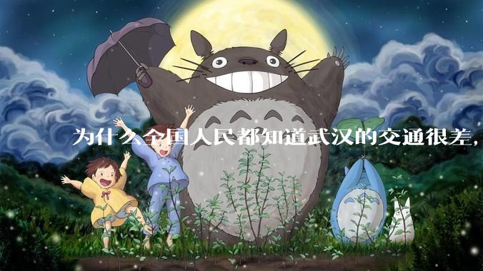 为什么全国人民都知道武汉的交通很差，但是武汉人不知道？