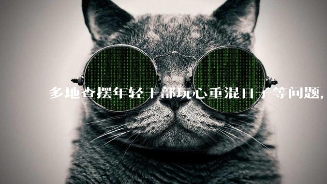 多地查摆年轻干部玩心重混日子等问题，如何看待此事？是否能推动干部作风建设？